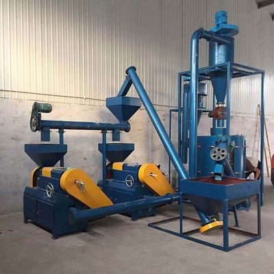 pneumático do desperdício 120kg/H que recicla a linha moedor de borracha Machine 220V 380V