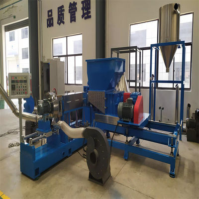 55Kw PE Film Pelletizing Plastic Recycling Line 420mm Cylinder Diameter