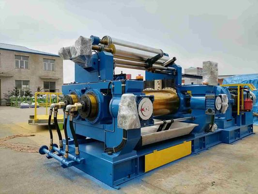 Mistura de borracha do moinho aberto de borracha da máquina 110Kw do moinho de mistura XK-550