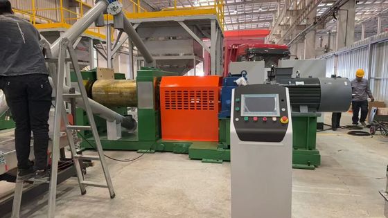 Linha de reciclagem de pneus de resíduos de 30-120 malhas de tamanho de potência com tecnologia de modelo de triturador LP-1200